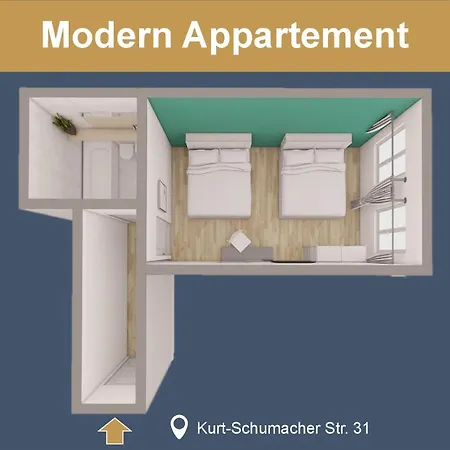 Luga Homes - Stadthaus 3* Leipzig